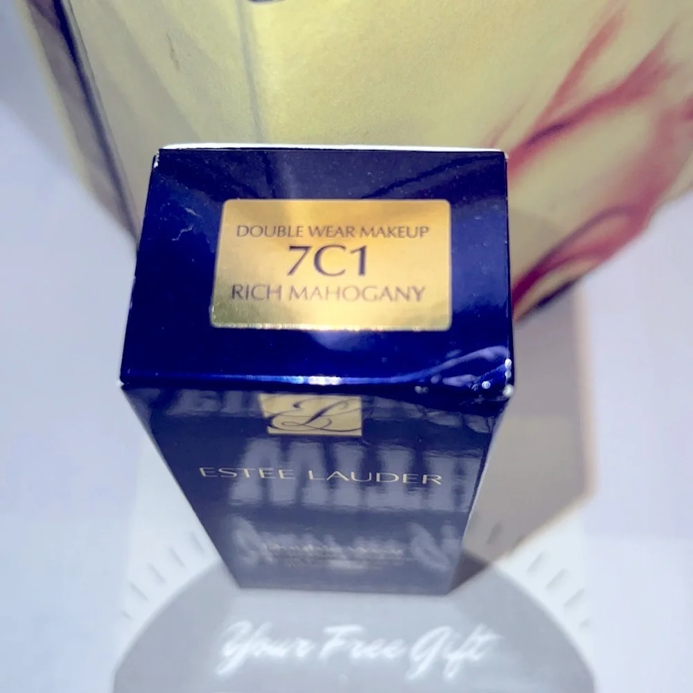 2 Estee Lauder Double Wear Stay-in-place makeup 7C1 Rich mahogany